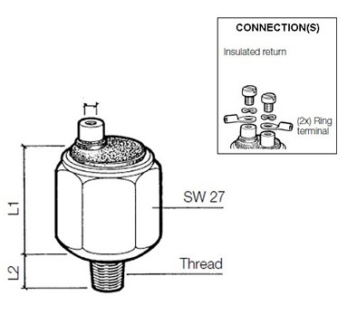 VDO Pressure switch 1.50 Bar